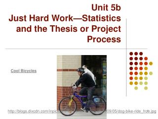 Unit 5b Just Hard Work—Statistics and the Thesis or Project Process