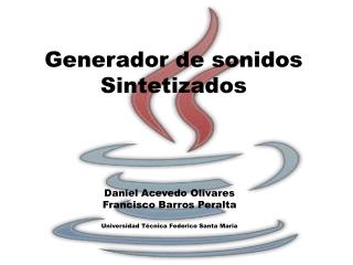 Generador de sonidos Sintetizados