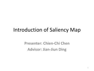 Introduction of Saliency Map