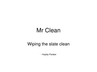 Mr Clean