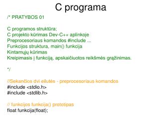 C programa