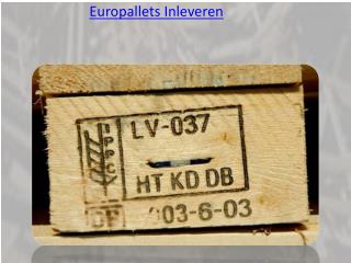 Europallets Inleveren