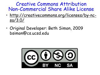 Creative Commons Attribution Non-Commercial Share Alike License