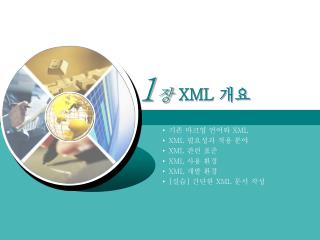 기존 마크업 언어와 XML XML 필요성과 적용 분야 XML 관련 표준 XML 사용 환경 XML 개발 환경 [ 실습 ] 간단한 XML 문서 작성