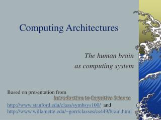 Computing Architectures