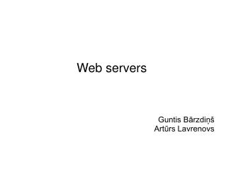 Web servers