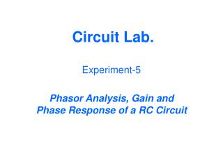 Circuit Lab.