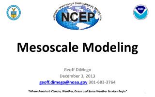 Mesoscale Modeling