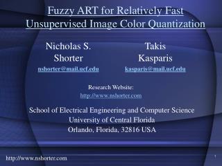 Fuzzy ART for Relatively Fast Unsupervised Image Color Quantization