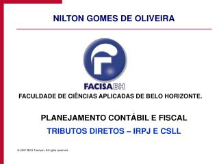 NILTON GOMES DE OLIVEIRA