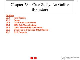 Chapter 28 – Case Study: An Online Bookstore