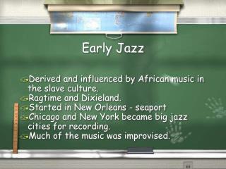 Early Jazz