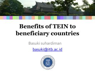 Benefits of TEIN to beneficiary countries