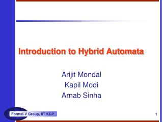 Introduction to Hybrid Automata