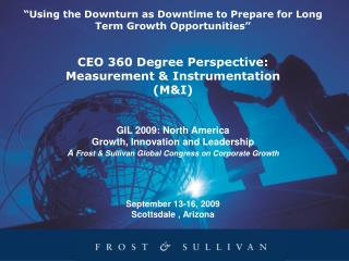 Global Perspective – Measurement &amp; Instrumentation