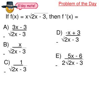 Problem of the Day