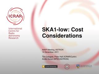 SKA1-low: Cost Considerations