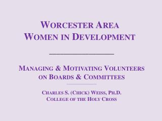 Worcester Area Women in Development
