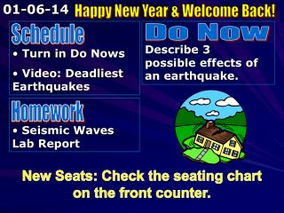 Turn in Do Nows Video: Deadliest Earthquakes