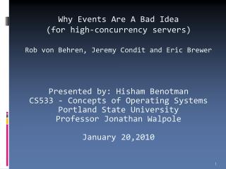 Why Events Are A Bad Idea (for high-concurrency servers)