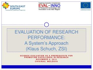 EVALUATION OF RESEARCH PERFORMANCE: A System’s Approach (Klaus Schuch, ZSI)