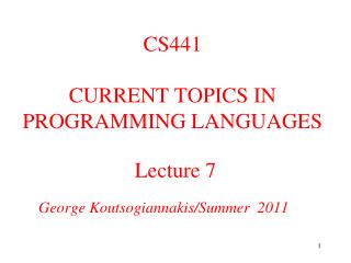 Lecture 7