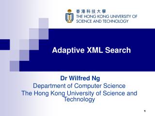 Adaptive XML Search
