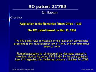 RO patent 22’789