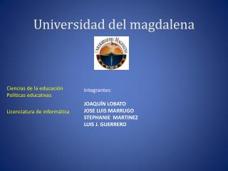 Universidad del magdalena