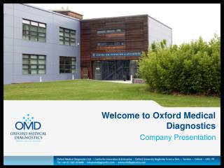 Welcome to Oxford Medical Diagnostics