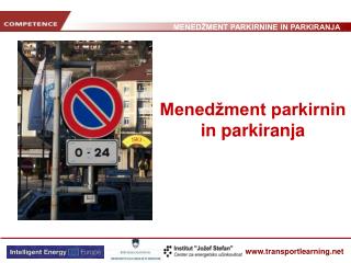 Menedžment parkirnin in parkiranja