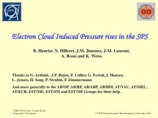 Electron Cloud Induced Pressure rises in the SPS