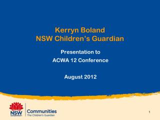 Kerryn Boland NSW Children’s Guardian