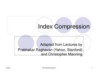 Index Compression