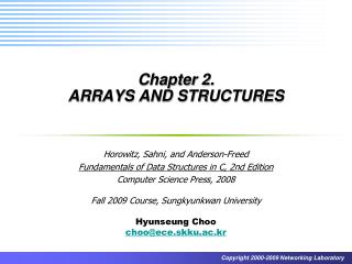 Chapter 2. ARRAYS AND STRUCTURES