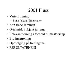 2001 Pluss