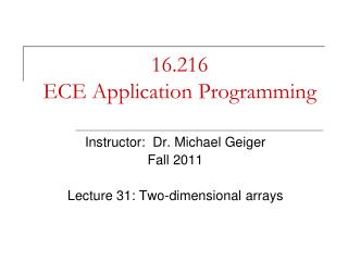 16.216 ECE Application Programming