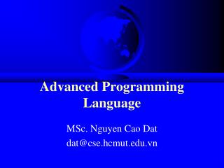 Advanced Programming Language