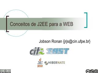 Conceitos de J2EE para a WEB