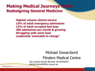 Michael Szwarcbord Flinders Medical Centre