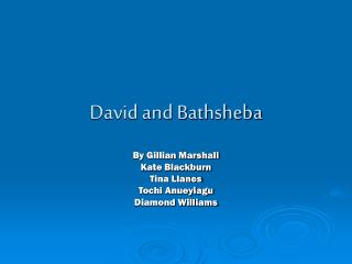 David and Bathsheba