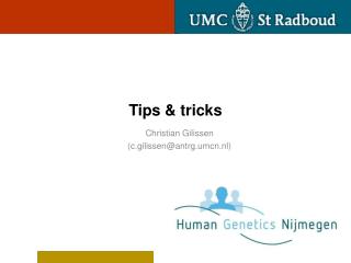 Tips &amp; tricks