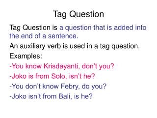 Tag Question