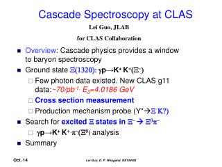Cascade Spectroscopy at CLAS