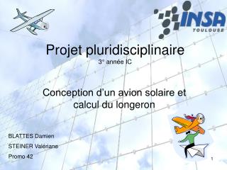 Projet pluridisciplinaire 3° année IC