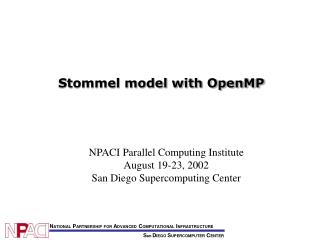 Stommel model with OpenMP