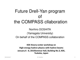 Future Drell-Yan program of the COMPASS cllaboration