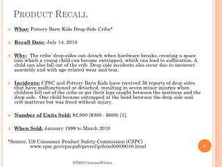 Product Recall