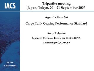 Tripartite meeting Japan, Tokyo, 20 – 21 September 2007