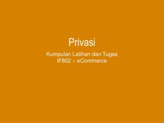 Privasi